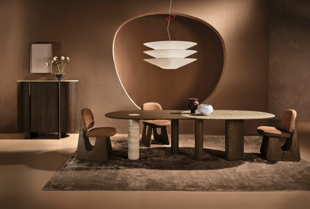 Clean and modern Italian dining space