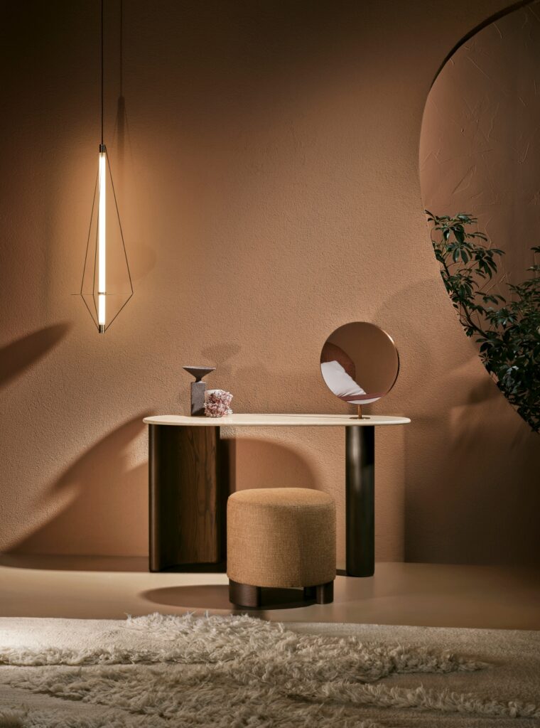 Modern interior with contemporary furniture and decor