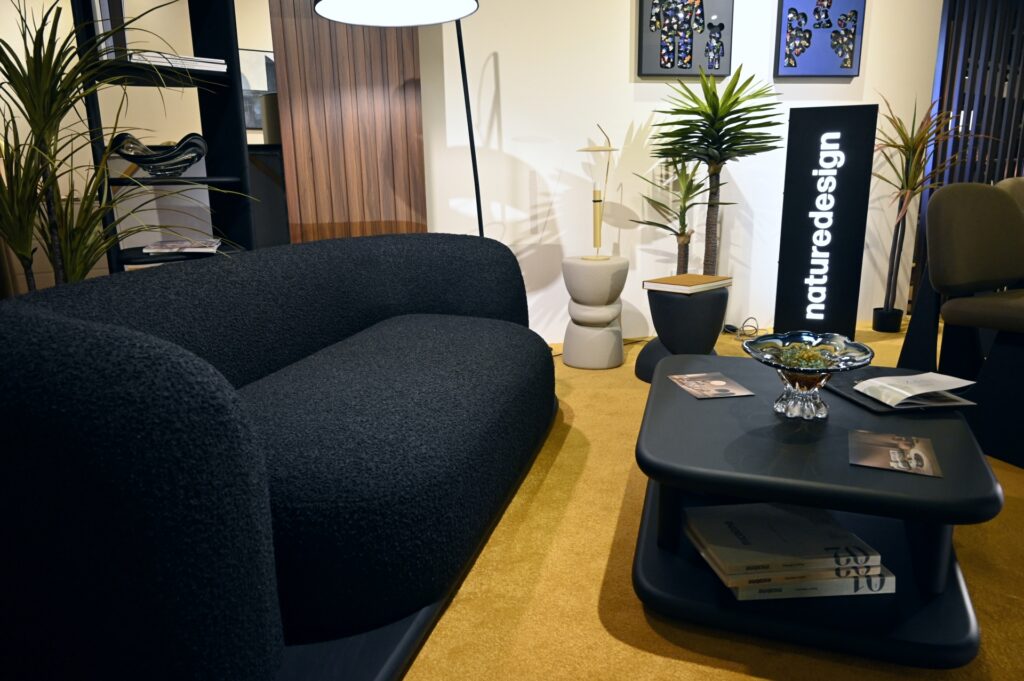 Sofa showcase by Naturedesign at Colzani's Singapore showroom