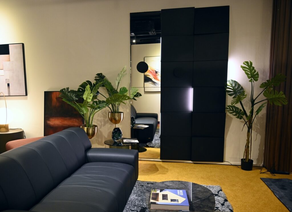 Ronda Design's Wall System showcase at Colzani's Singapore showroom