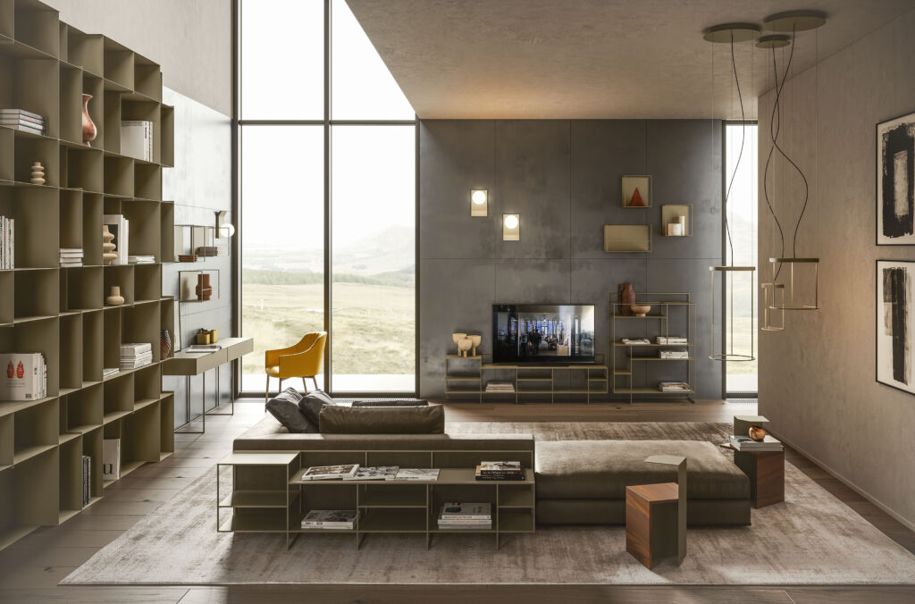 A living room set consisting of Ronda Design products